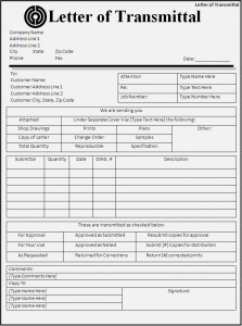 Letter of Transmittal